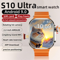 CDS9 new 4G full network smart watch with 256GB storage, built-in rotating camera, GPS WIFI APP, heart rate tracker,sports watch