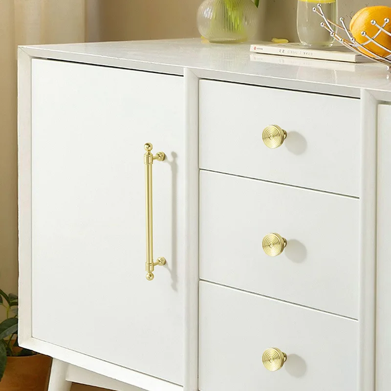 مقابض درج خزانة الأثاث مقابض المطبخ لمقبض الخزانة درج الباب الأثاث المطبخ الذهبي ثقب واحد الألومنيوم
