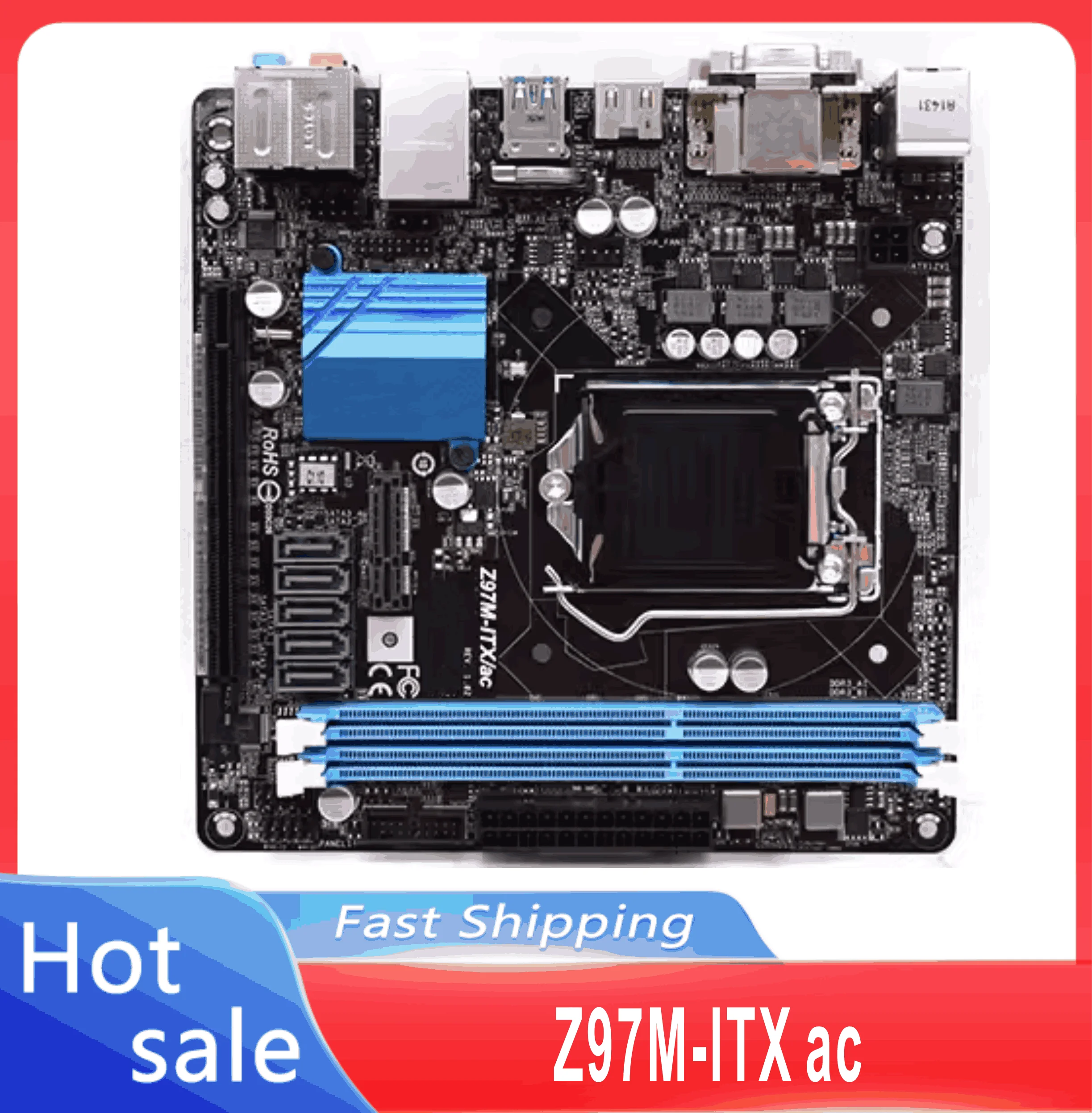 Z97M-ITX/ac 1150 Z97 DDR3 16G PCIe 3.0 Supports 5th Gen Core cpu USB 3.1 SATA Mini-ITX