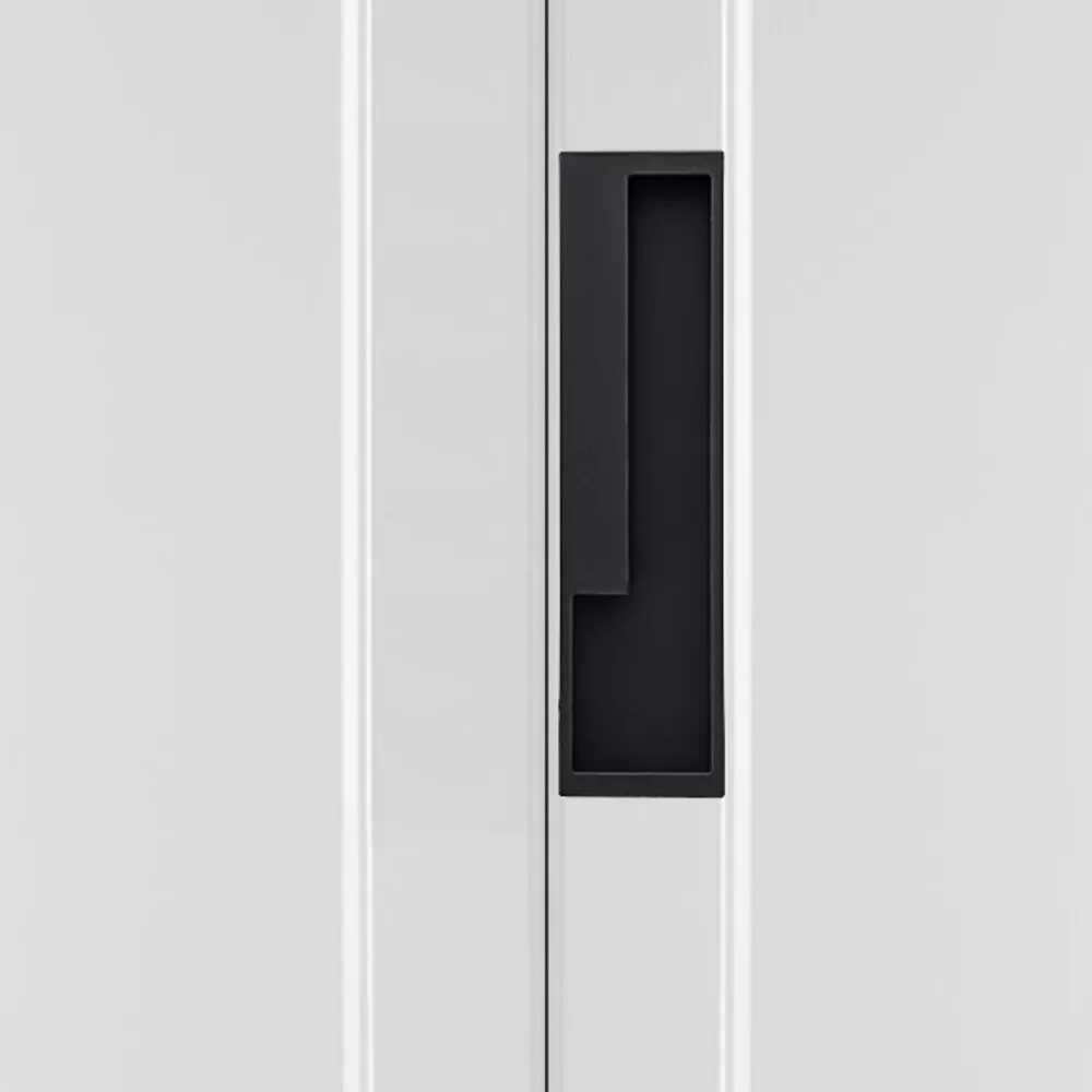 Maniglia per porta push-pull invisibile, set di maniglie, nero moderno, design nascosto, installazione facile, adatta per armadi, porte