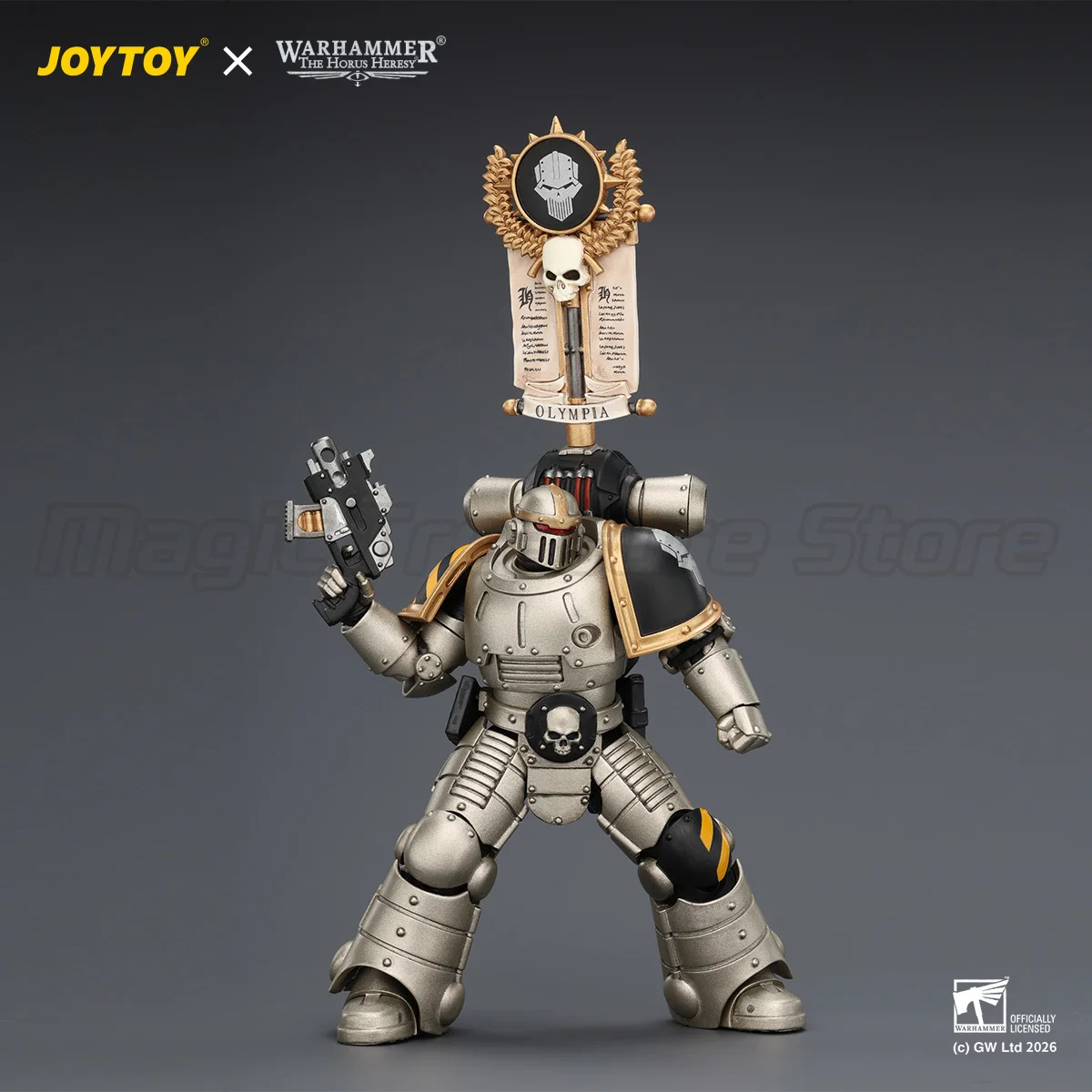 【MT】Pre-sale JOYTOY Warhammer 40K The Horus Heresy Iron Warriors Mkll Tactical Sergeant Legionary1 2 3 1/18 Scale Action Figure view 3
