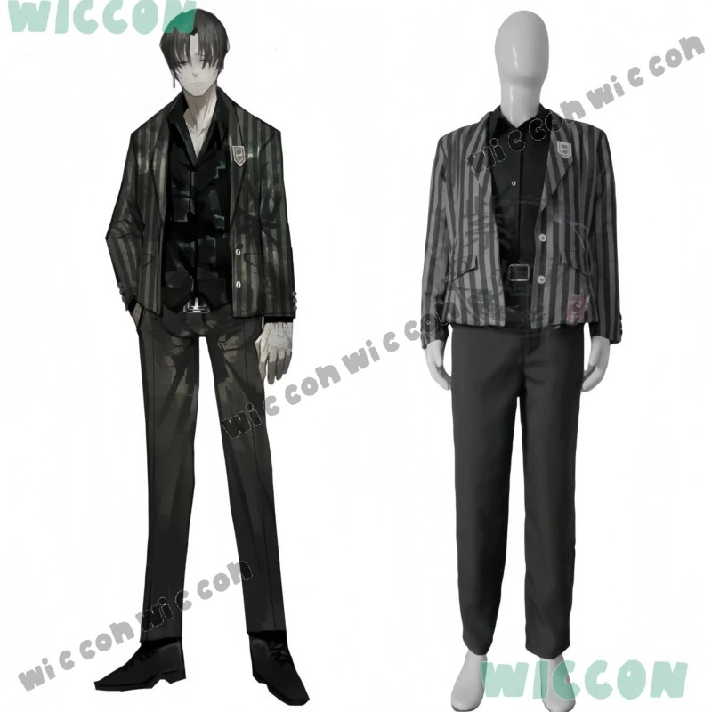 

Limbus Company Cosplay Costume LB-C Vergilus Cosplay Verg Suits Mens wig Outfit Halloween Unisex Costume Cosplay Clothes Outfit
