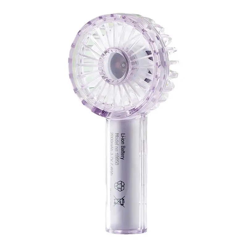 Personal Pocket Fan Handheld Pocket Fan Rechargeable Multi-Functional Personal Fan With Led Night Light Hand Fans Silent