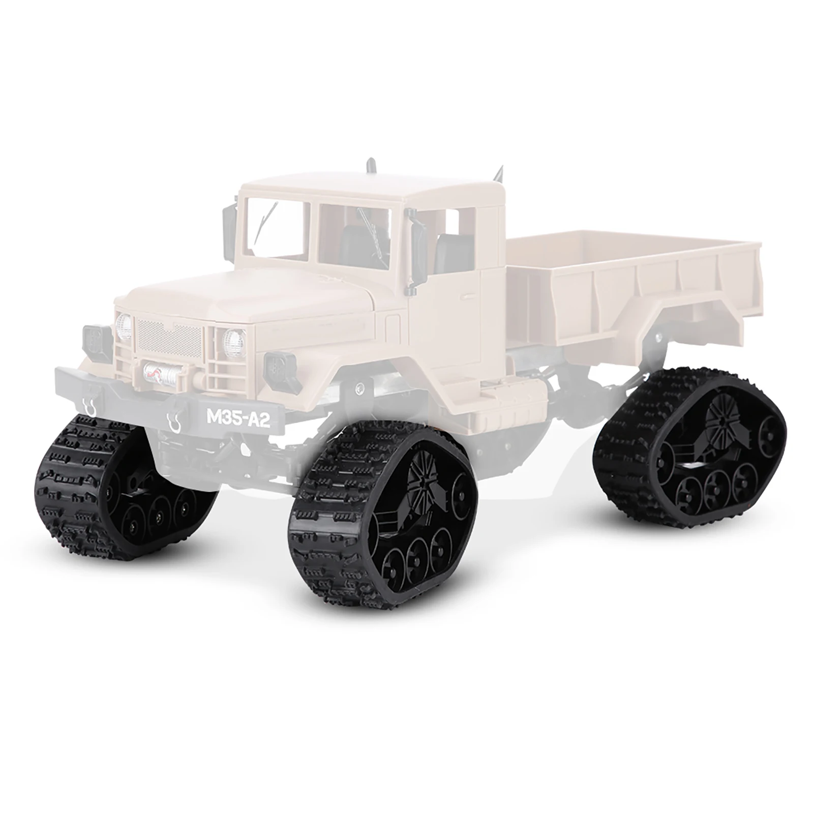 

RC Car Upgrade Parts 4pcs RC Car Tire Wheel Rubber Crawler Tyre for WPL 1/16 RC Truck Rubber + ABS RC Car Tyre