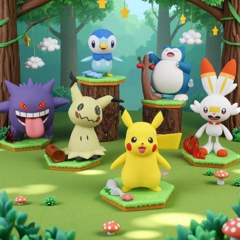 pokemon-modelo-pikachu-gengar-snorlax-scorbunny-figura-mimikyu-boneca-presente-de-aniversario-das-criancas-brinquedos-animacao-ornamentos-perifericos