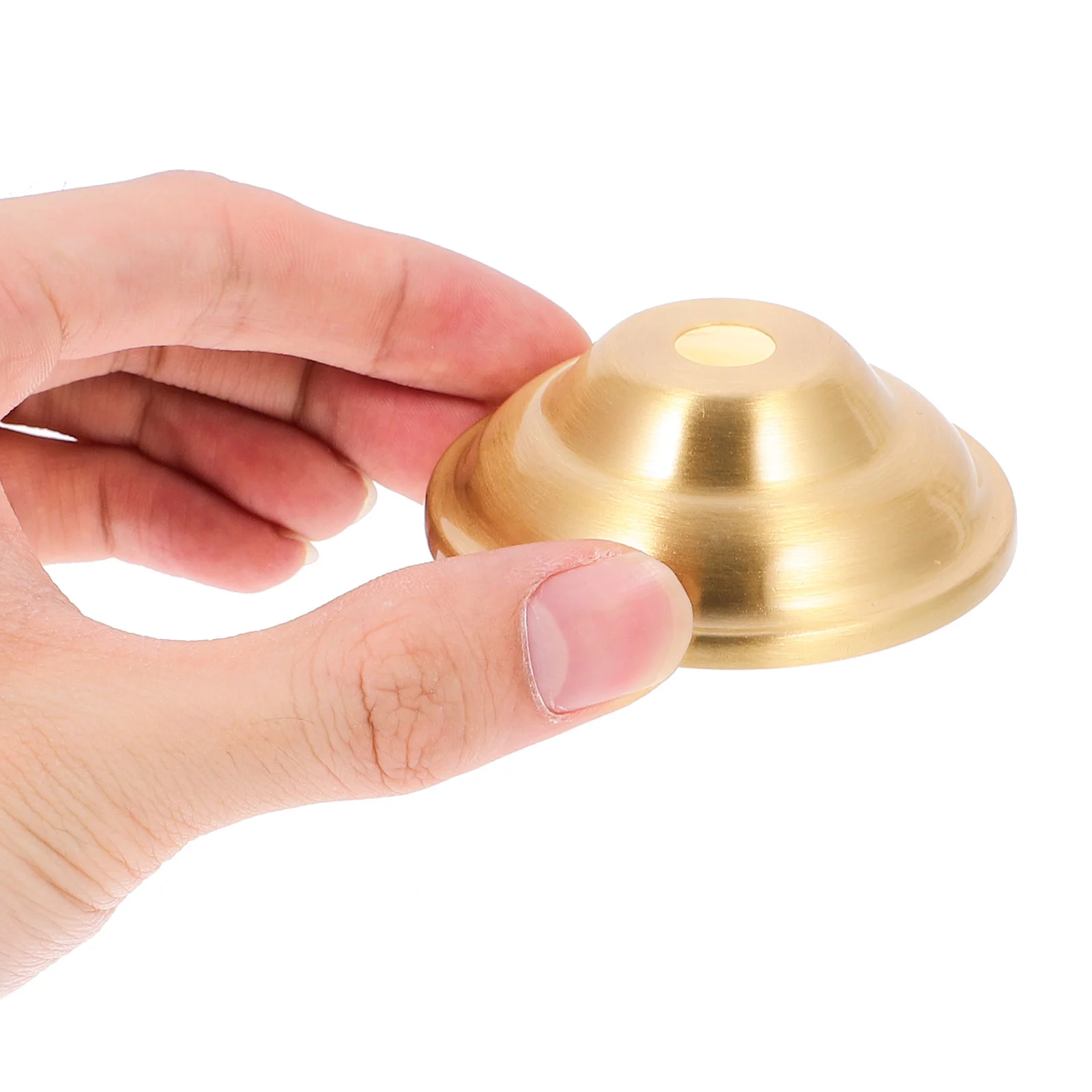 Rounded Brass Lamp Finial Holder Metal Lamp Bases Wall Ceiling Light Cups Retro Socket Cup Lampshade Finial Brass Lamp
