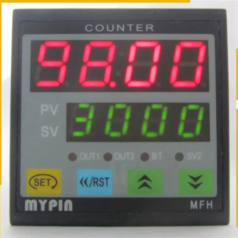 

A92P 5X MYPIN 4 Digital Counter Length Counter Length Meter Multi-Functional Intelligent 90-260V AC/DC Preset Relay Output