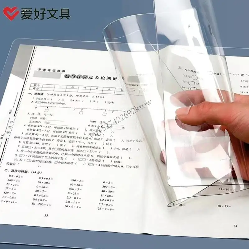 R9CB Soft PVC Test Desk Mat Desktop Writting Pad for Student Exam Antiseep Pad Mat