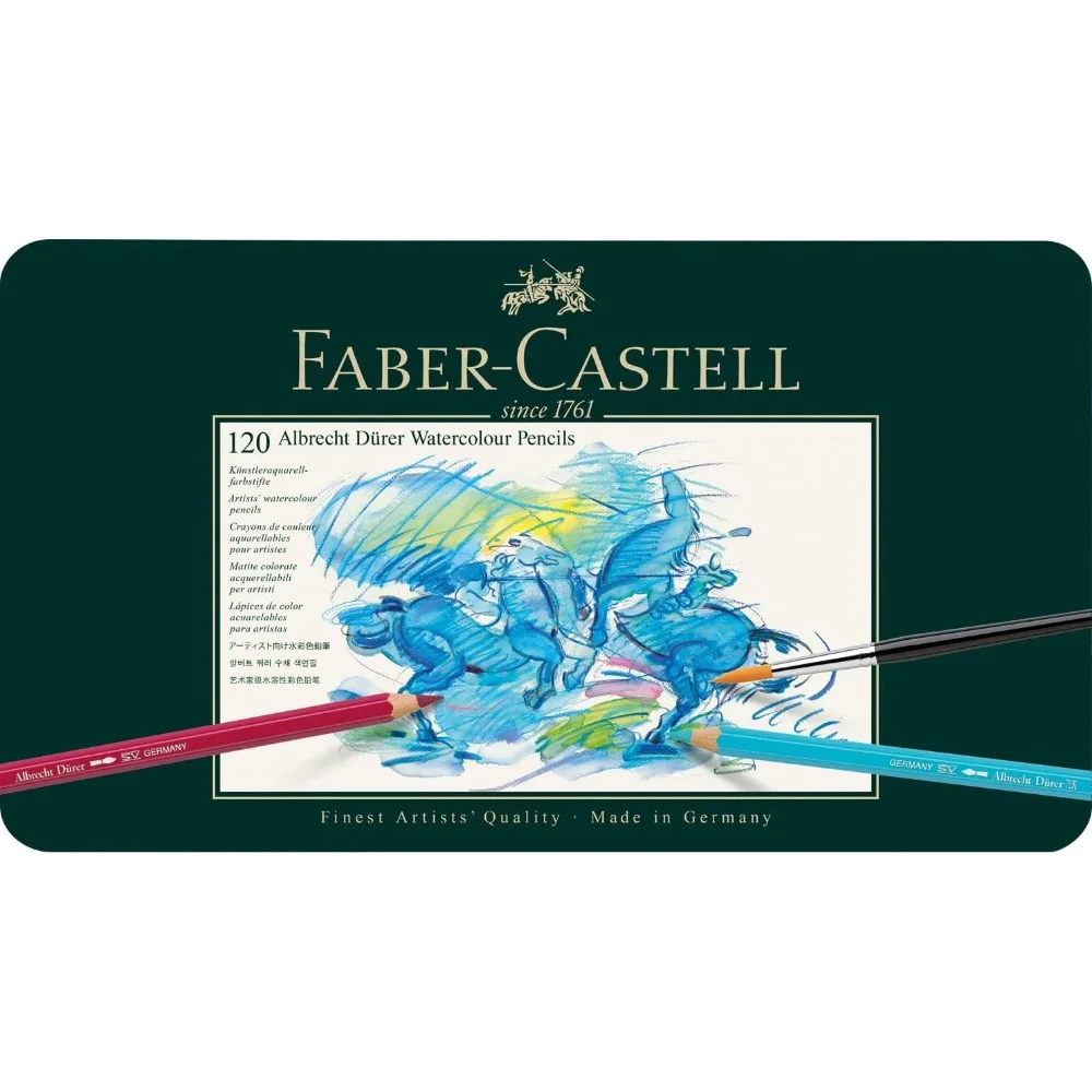 Faber Castell Albrecht Durer 120 Watercolor Pencil Set Tin