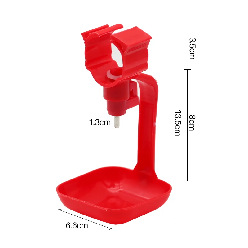 5/20/30 Pcs Chicken Automatic Drinking Cup Pigeon Waterer Plastic Red Nipple Hanging Cup Waterer Aviary Poultry Drinking Tool