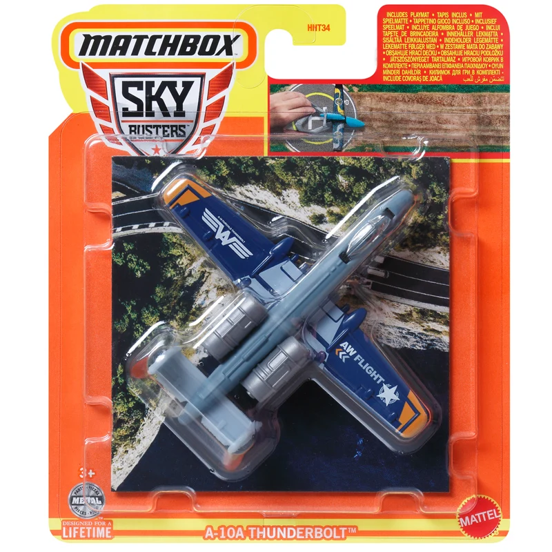 2024 Matchbox Sky Busters Spacex Dragon Airbus A320 Ford Tri-Motor Boeing TOP GUN 1/64 Collectie Vliegtuig Model speelgoed HHT34