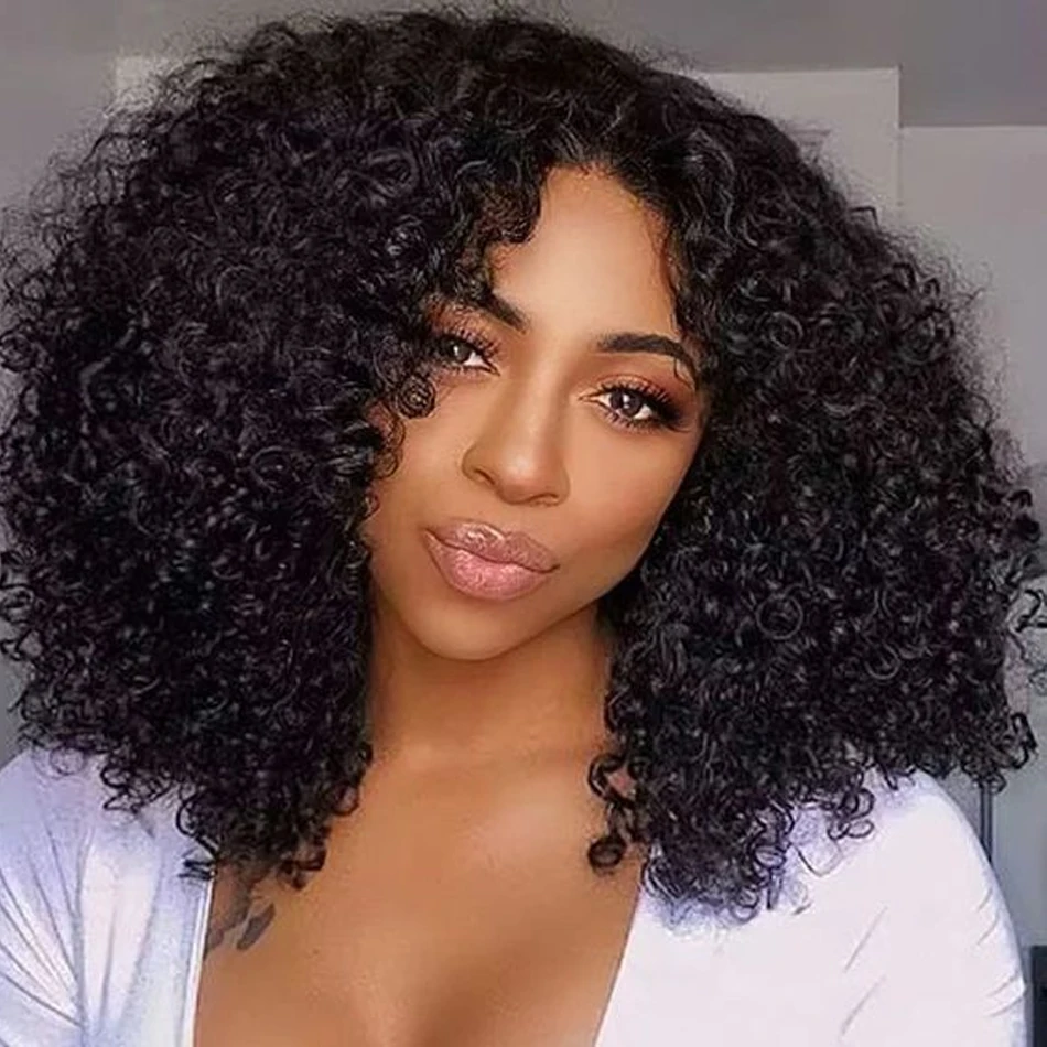12A Brazilian Loose Water Wave Wet And Wavy Lace Frontal Human Hair Wigs HD Transparent Curly Bob Glueless Wigs For Black Women image 2