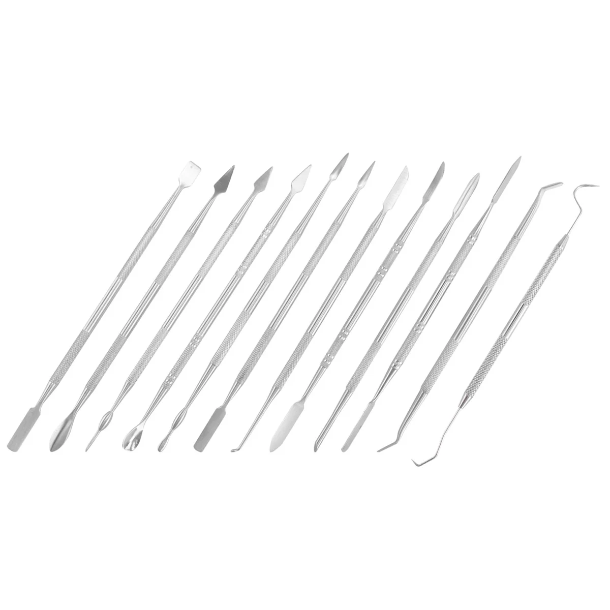 12 Pcs Wax Carvers Set Double Ended Dental Wax Modeling Sculpting Tools Dental Picks Polymer Pottery Clay Carving ToolT98C
