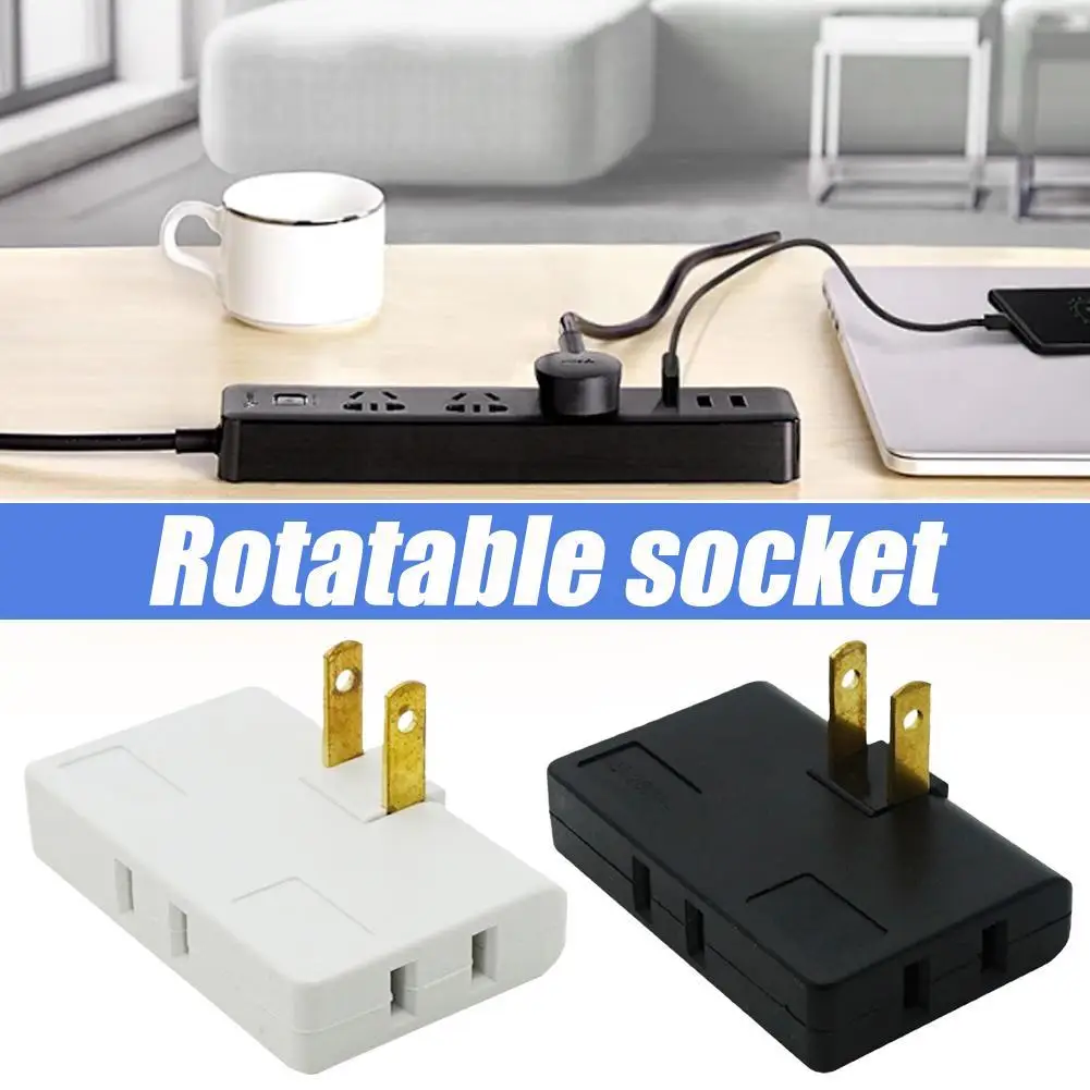 

Outlet Power Converter Rotate Charger Wall Socket Adapter Splitter Converter Socket One To Three Power Conversion travel gear 1
