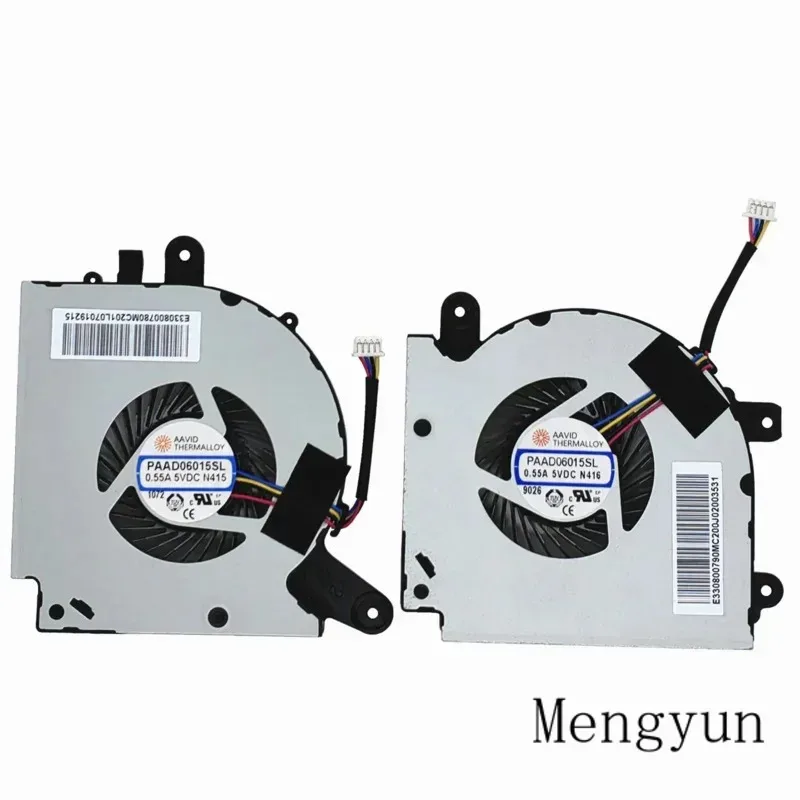 Nuovo Computer Portatile GPU CPU Ventola di Raffreddamento per MSI GF75 Sottile 9SC-027 GF75 8RC GF75 8RD GF75 9SC GF75 9SD MS-17F3 MS-17F N416 N415 DC5V 0.55A