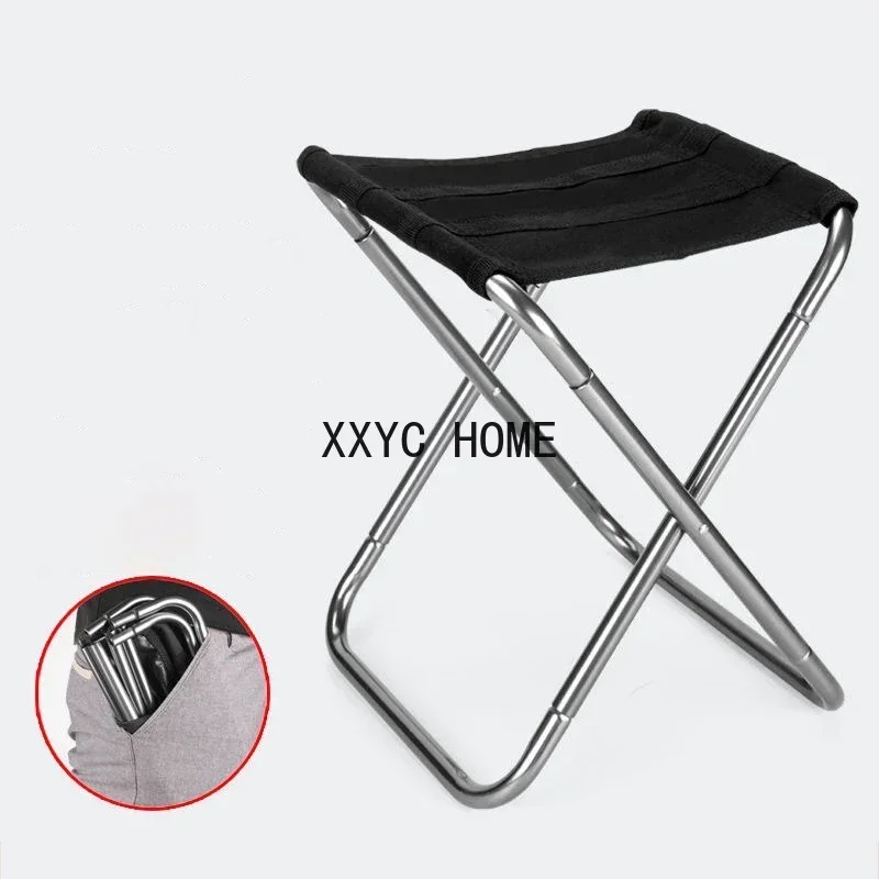 Hot Sale Sillas Mini Portable Folding Stool Ultra Light Outdoor Slacker Chair Hiking Fishing Camping Seat Outdoor Furniture