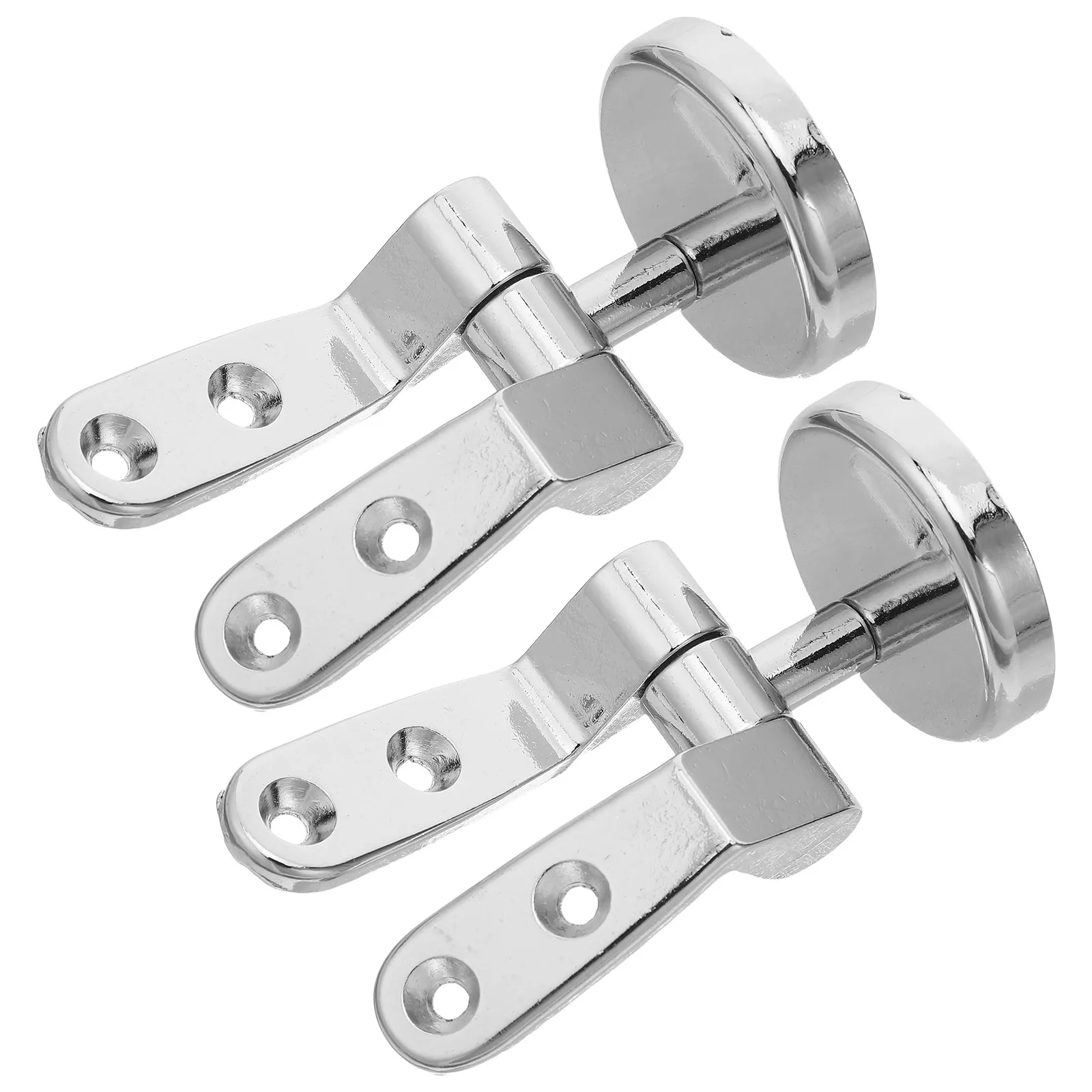 

Toilet Seat Hinge Zinc Alloy Durable Anti Rust Strong Load Bearing Easy Install for Wooden Metal Plastic Toilet Cover Fixing