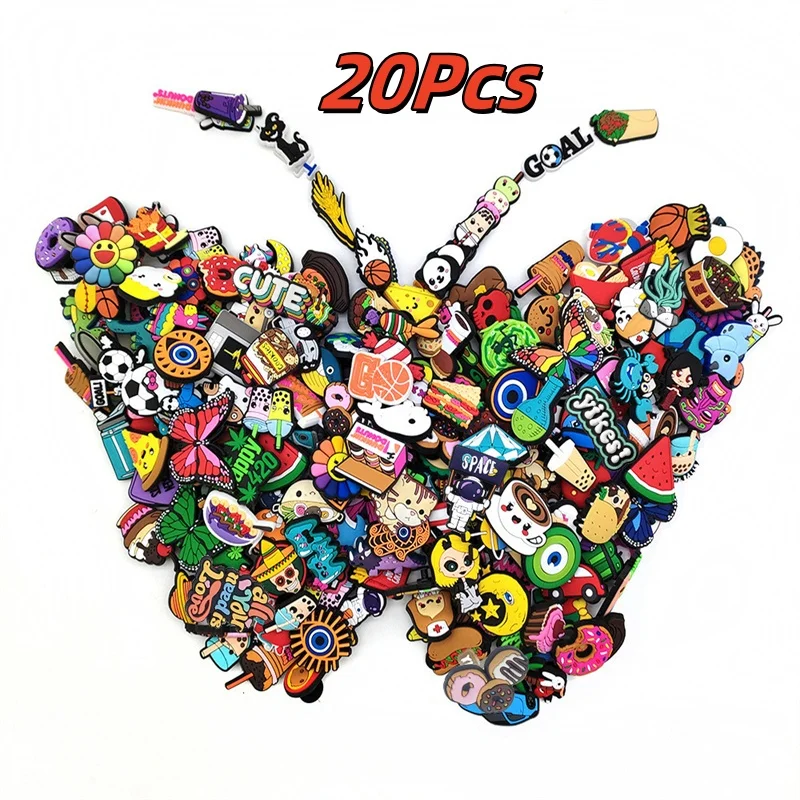 

Cartoon Shoe Decoration Accessories Assorted Colors for Clogs Bogg Bags Bubble Slides Sandals - Random Selection