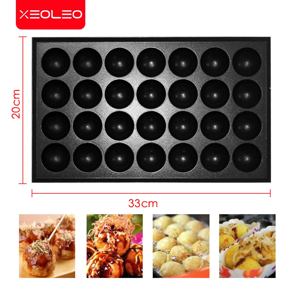 XEOLEO Double Plates Gas Fish Ball Machine LPG Takoyaki Ball Grill Machine Commercial Octopus Ball Furnace