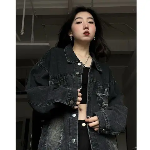 

Женские пальто, куртки, гоночные куртки с вышивкой, темно-синий цвет, модная верхняя одежда, пуговицы, передний карман, чистый простой базовый женский длинный