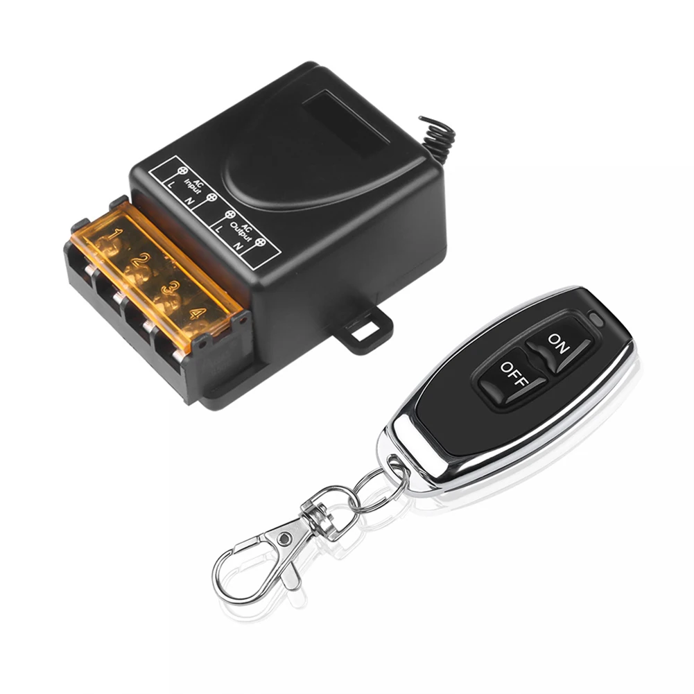 Sistema de acceso a puerta transmisor remoto relé de alta corriente interruptor RF 60V-280V 433Mhz interruptor de Control remoto inalámbrico para bomba de agua