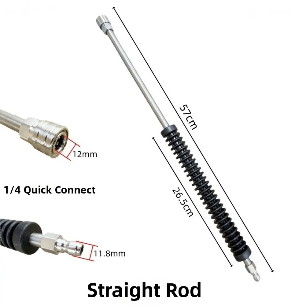 Stainless Steel Pressure Extension Designed to Fit Common Connection Types and Support Routine Exterior Cleaning Tasks