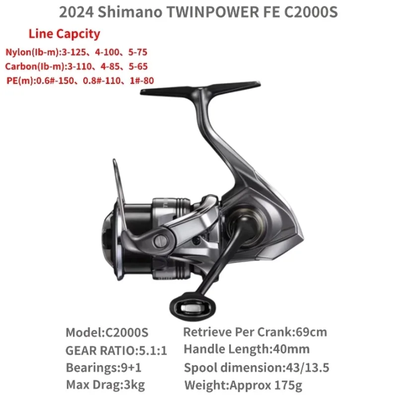 2024 SHIMANO Twin Power TWINPOWER FE Saltwater Spinning Fishing