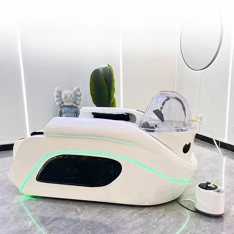 

High End Shampoo Chair Shower Multifunctional Intelligence Styling Chair Barber Shop Lavacabezas Con Spa Commercial Furniture
