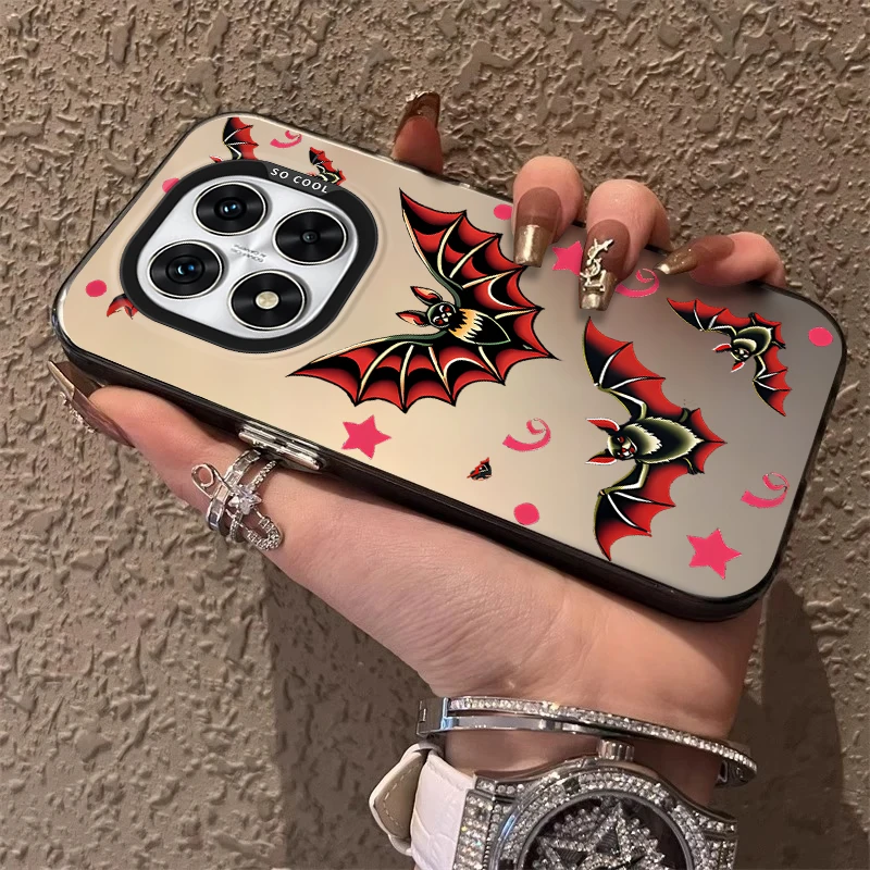 Bat Spider Frosted Case for Xiaomi Redmi Note 14 13 12 10 Pro Plus 11S 14C 13C 12C 9C 11S K70 K60 A2 A1 Turbo 4 Acrylic Cover
