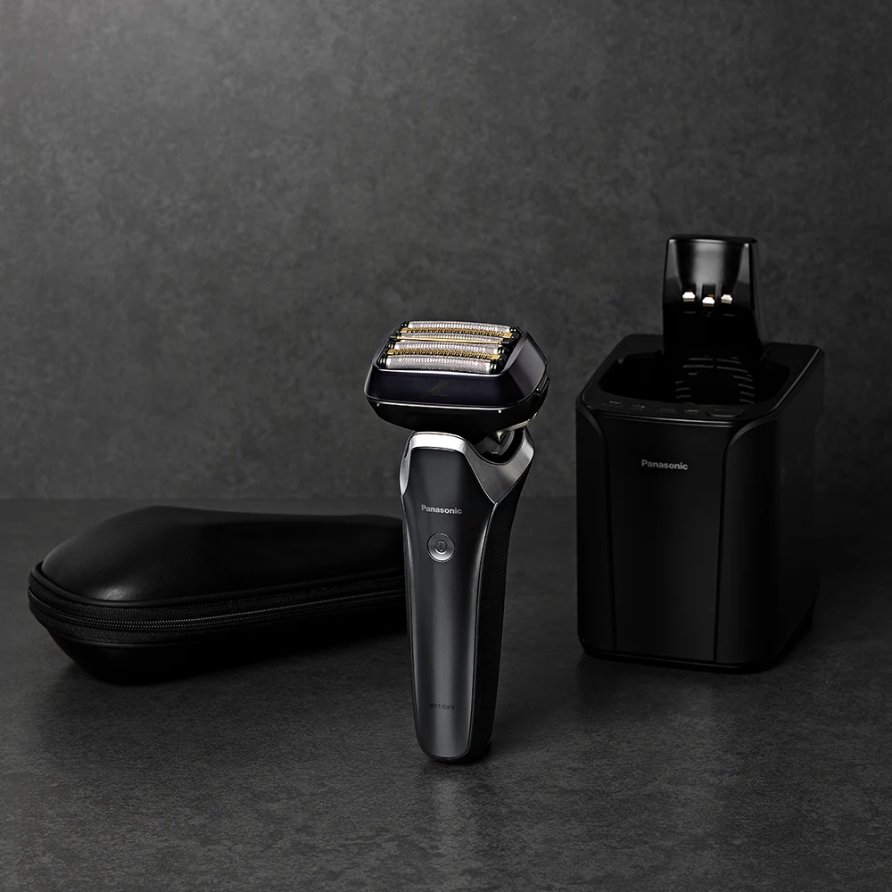 Panasonic Lamdash Es-Ls9Ax 6-Blade Electric Shaver with Cleaning