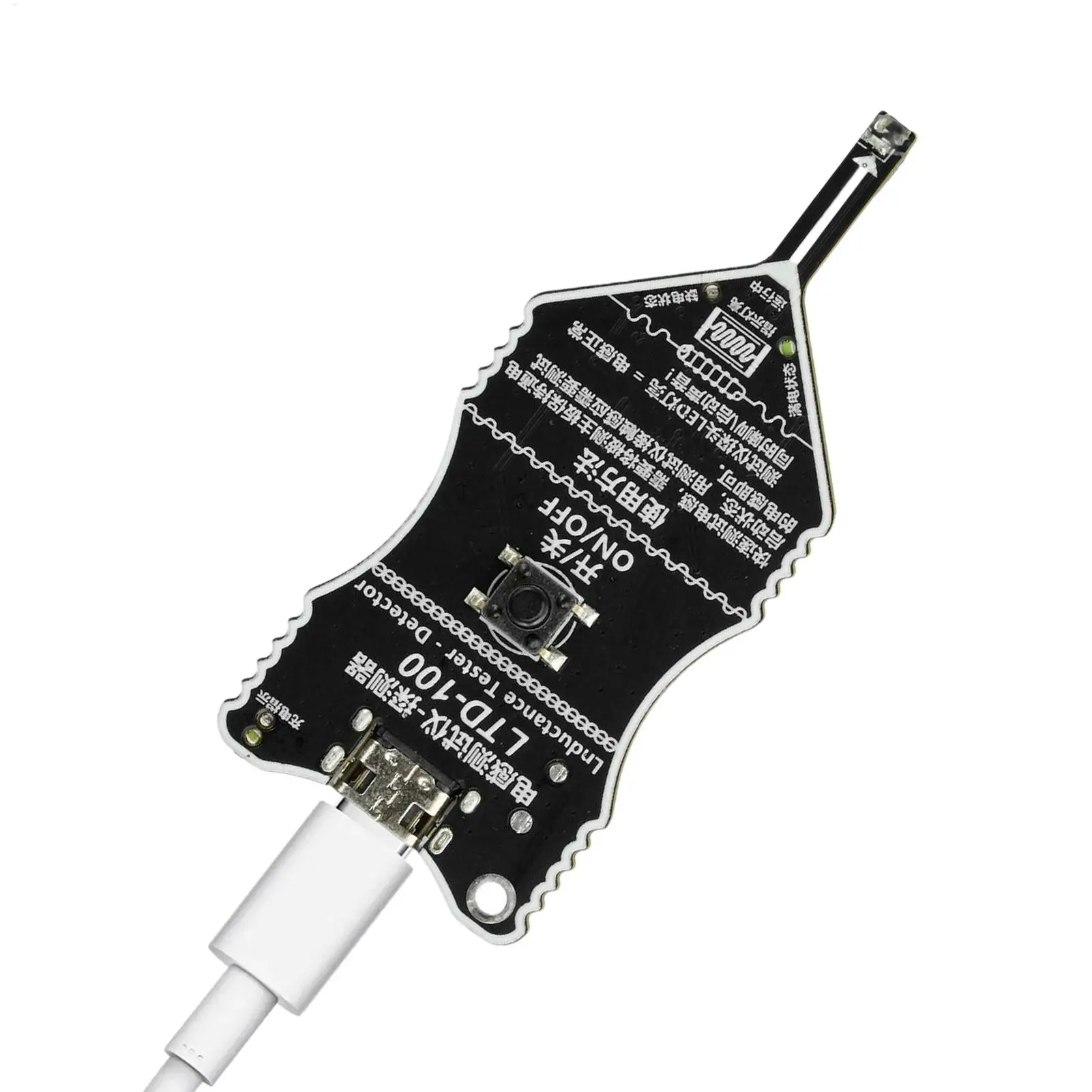 

Inductance Detector High Sensitivity With Sound And Light Alarm Motherboard Fault Detector For Electronics Repair Urgent
