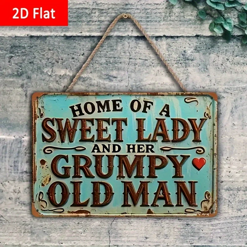 2D Flat Funny Marriage Humor Metal aluminum Sign - 
