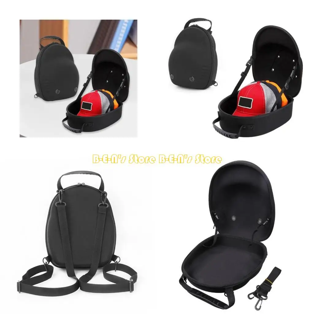 

Y1AD Дорожная каска Дорожный футляр для хранения бейсбольных кепок с ручкой для переноски и регулируемым плечевым для шляпы