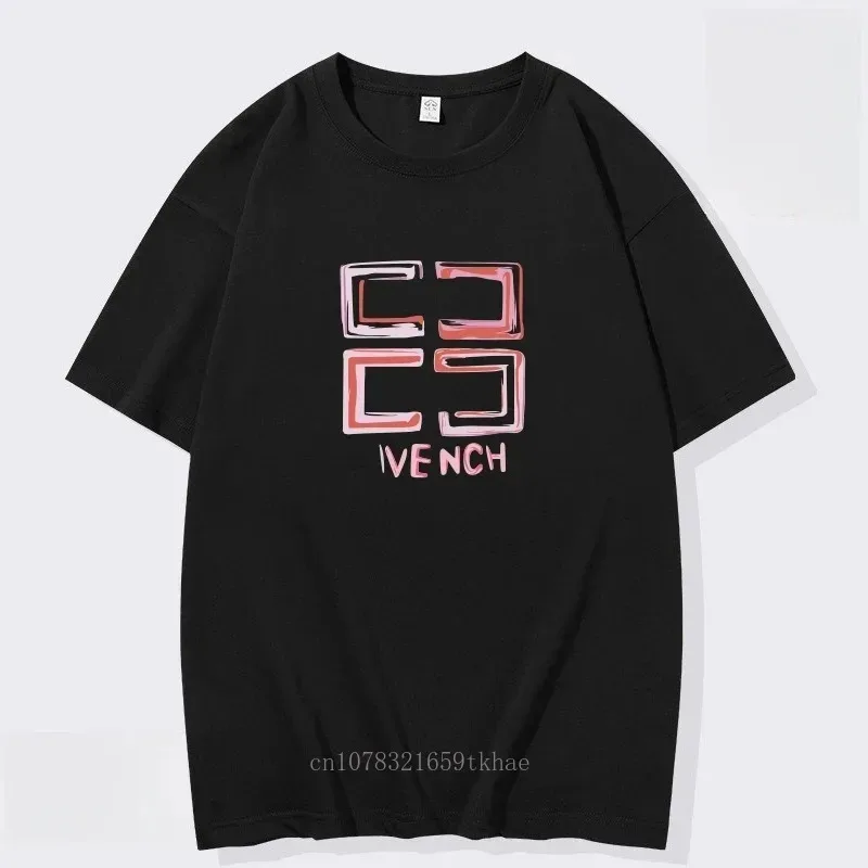 2024 Fashion Designer Single Product Men's and Women's T-shirt Summer Unisex T-shirt Pure Cotton Casual Loose Oversized Top