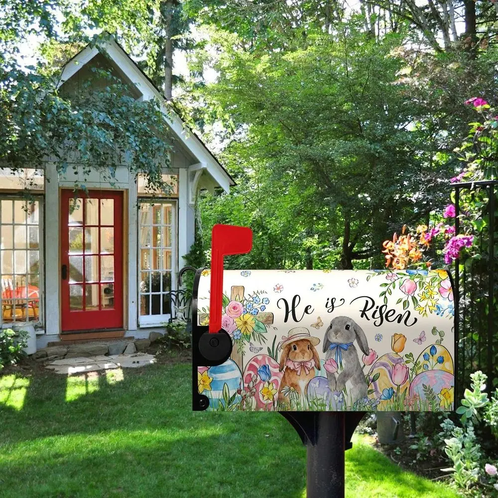 Spring Colorful Daisy Mailbox Covers Magnetic 21x18 Inch Flowers Mailbox Cover Seasonal Floral Letter Post Box Wraps Standard S