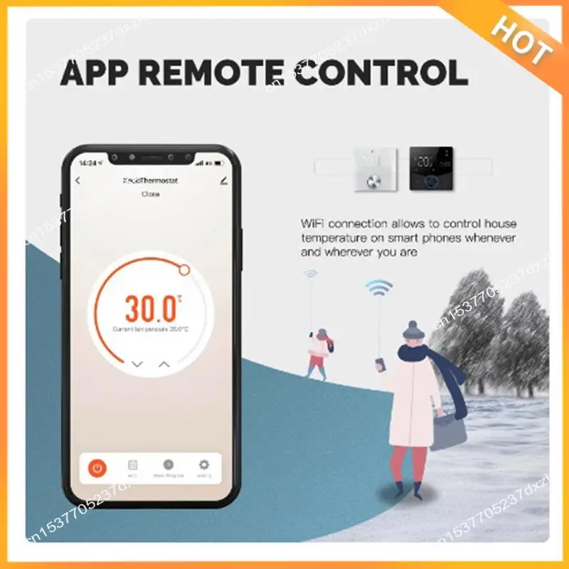 

A43M Wi-Fi умная ручка отопления термостат ЖК-дисплей сенсорный экран регулятор температуры (водо-газовый котел белый) простой в использовании
