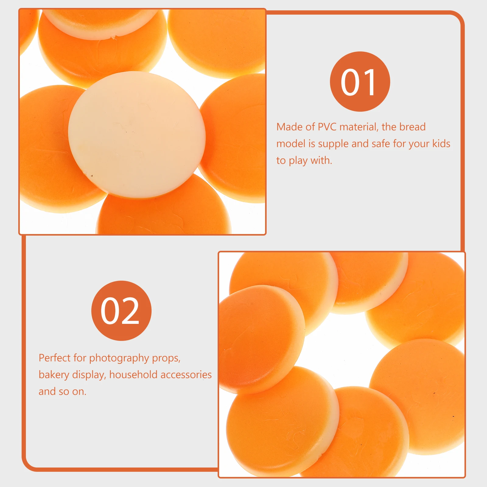 20 Pcs Cream Glue Accessories Simulation Bread Model Realistic Food Props Mini Decorative Cake Display Photography Prop