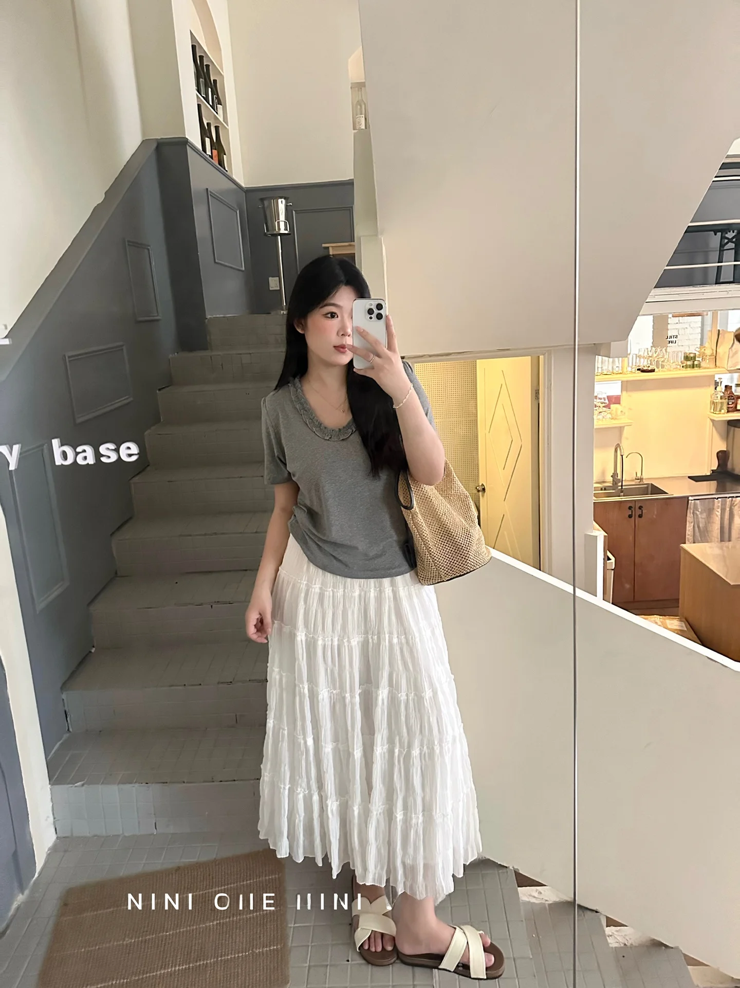 

Юбка NINI ONE макси-длины больших размеров, белая, Sweet Aosphere, с широким подолом, универсальная расклешенная юбка для женщин больших размеров