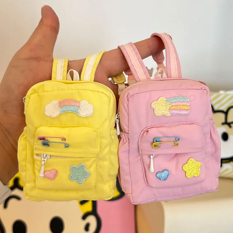 1/4 Bjd Doll Clothes Leisure Versatile Fashion Accessories 1/6 Bjd Doll Clothes Collocation Large Capacity Daily Zipper Backpack