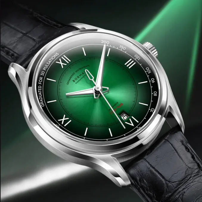 Borman Men Automatic Watch 41.5mm Mechanical Wristwatch 50m Waterproof Sapphire Gradient Dial Auto Date