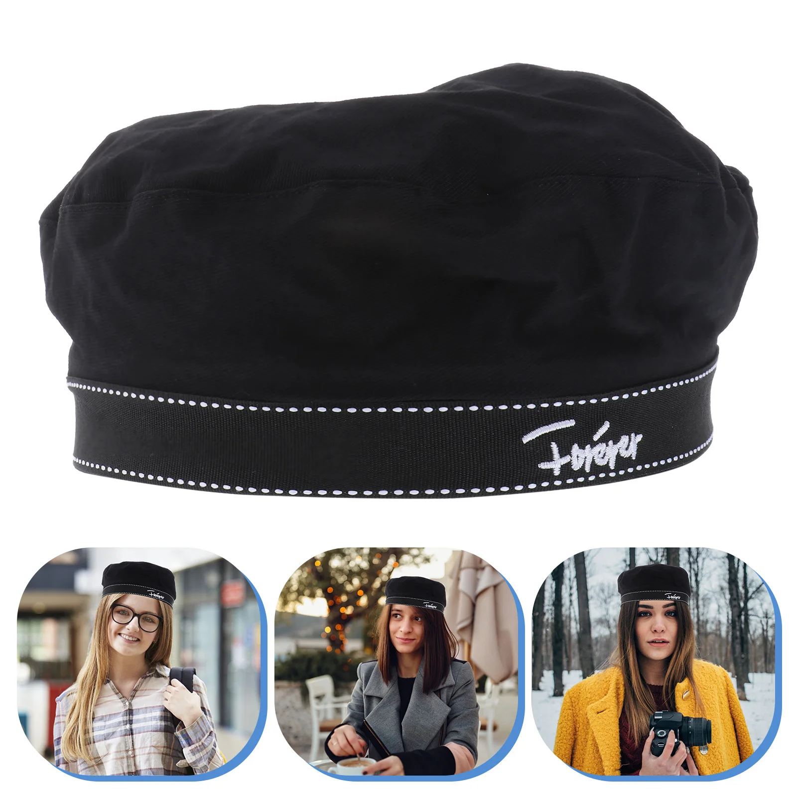 1 قطعة قبعة بيريه نسائية على الطراز الياباني قبعة بحار خفيفة هدية مريحة لعيد الميلاد وعيد الشكر وعيد الميلاد والعام الجديد #1