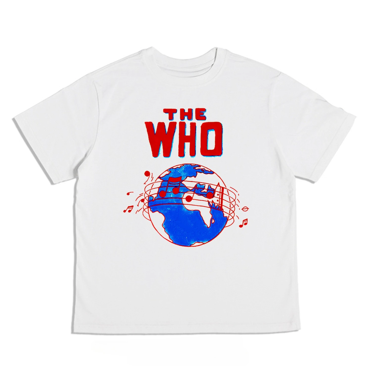 Direct Injection The Who Band Short-sleeved Round-neck Pure Cotton Printed T-shirt Loose Pure Cotton Heavyweight