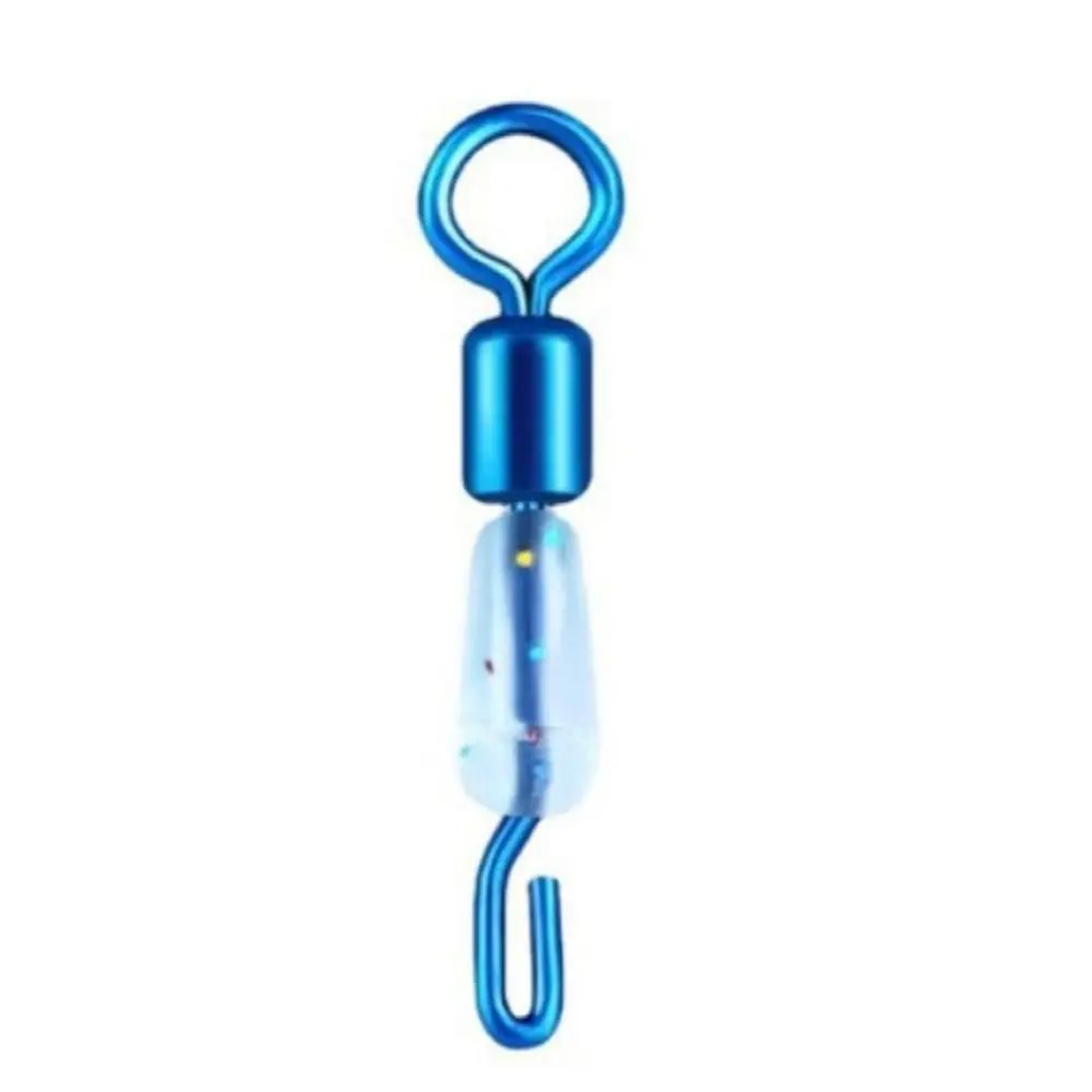 50PCS 8 Shape Sub-Line Clamp Connector Swivel Single Hook Fishing Line Quick Link Silicone Flexible Solid Rings Rolling