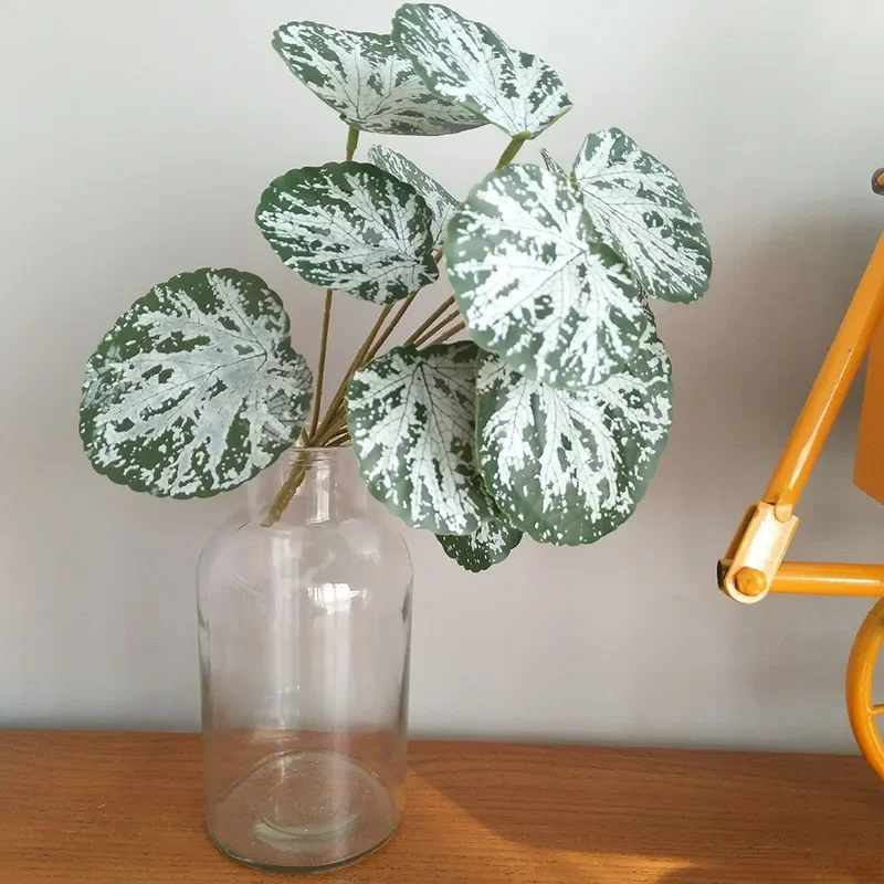 32 "große Gefälschte Pflanzen Tropical Monstera Künstliche Palme Kunststoff Blatt Wasser Anlage für Büro Schreibtisch Home Garten Grün decor – Detail 31
