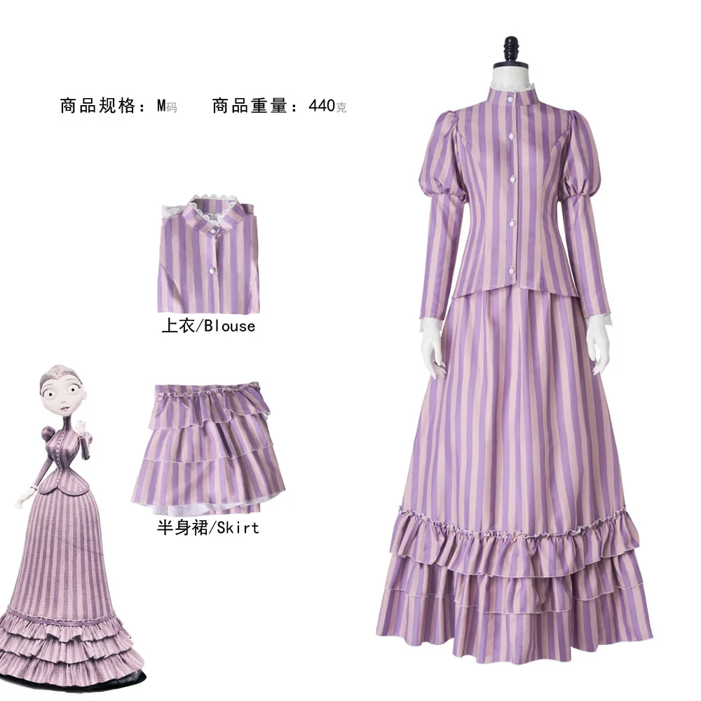 Masquerade Victoria Victor Cosplay Costume Outfit Zombie Corpse Ghost Bride Groom Dress Halloween Carnival Party Disguise Suit
