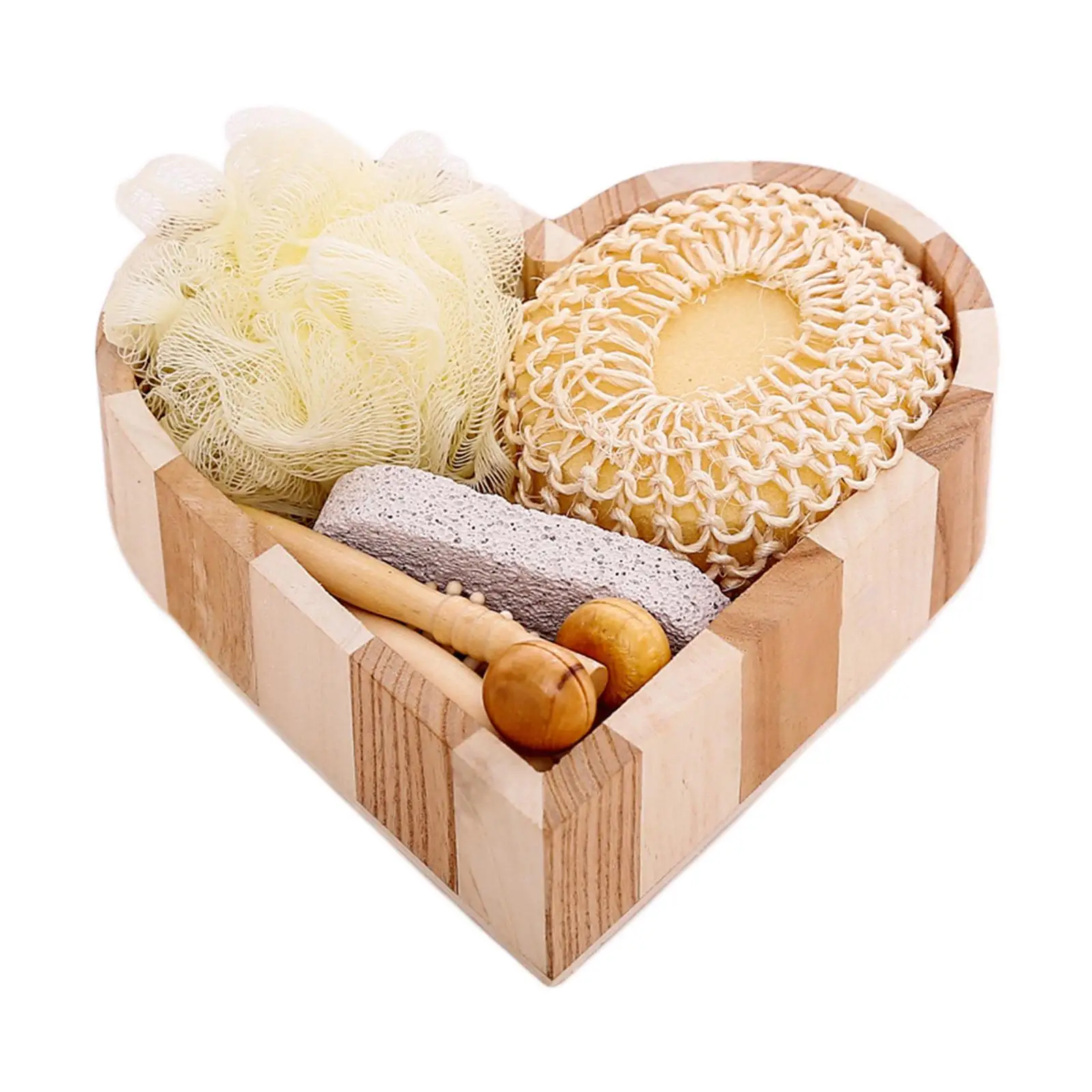 5x Zestaw akcesoriów do kąpieli Loofah Sponge Mesh do ciała i stóp SPA Man