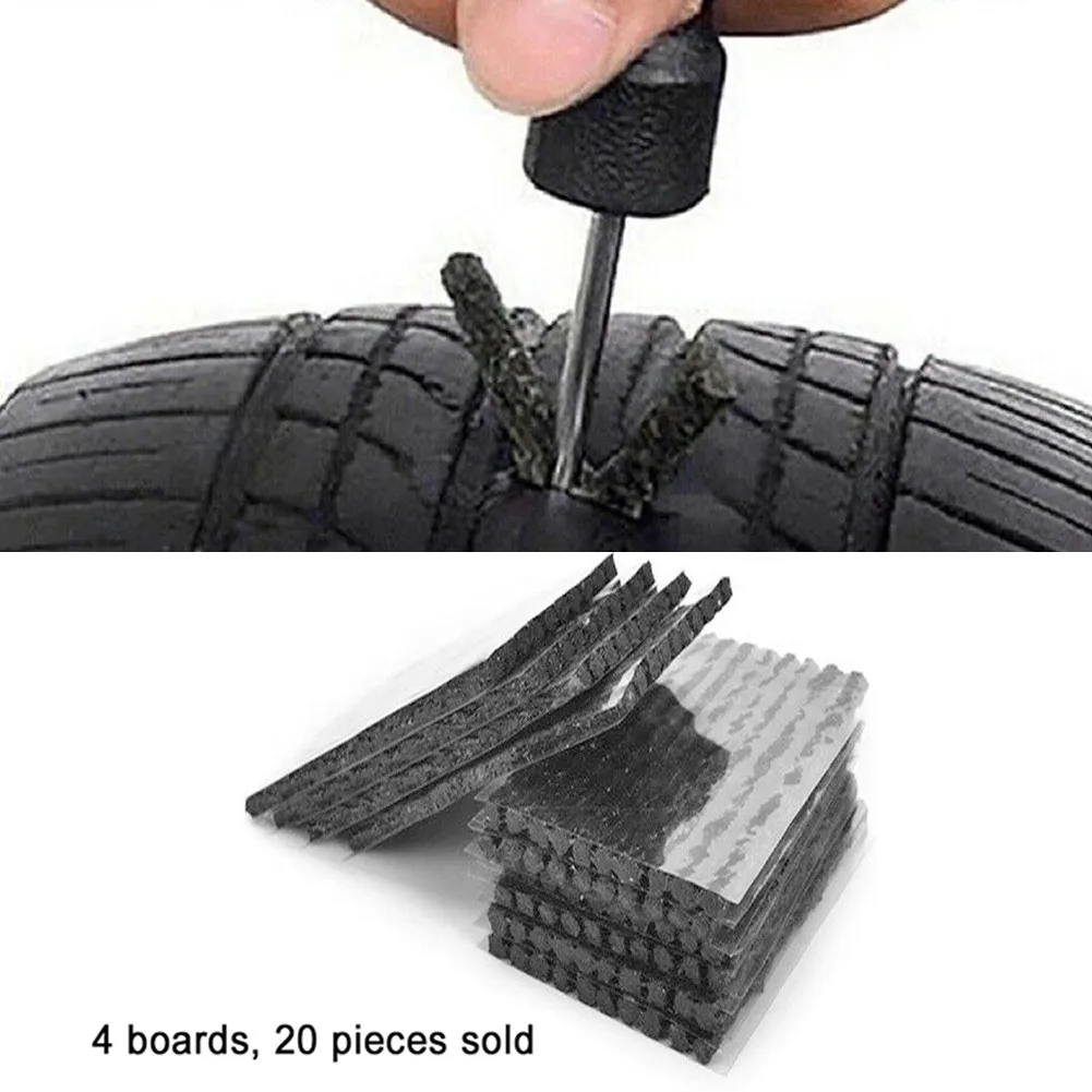 Professional-Grade Tire Repair Kit for All Kinds of Tubeless Tires - 20Pcs Strips for Fast and Effective Repairs