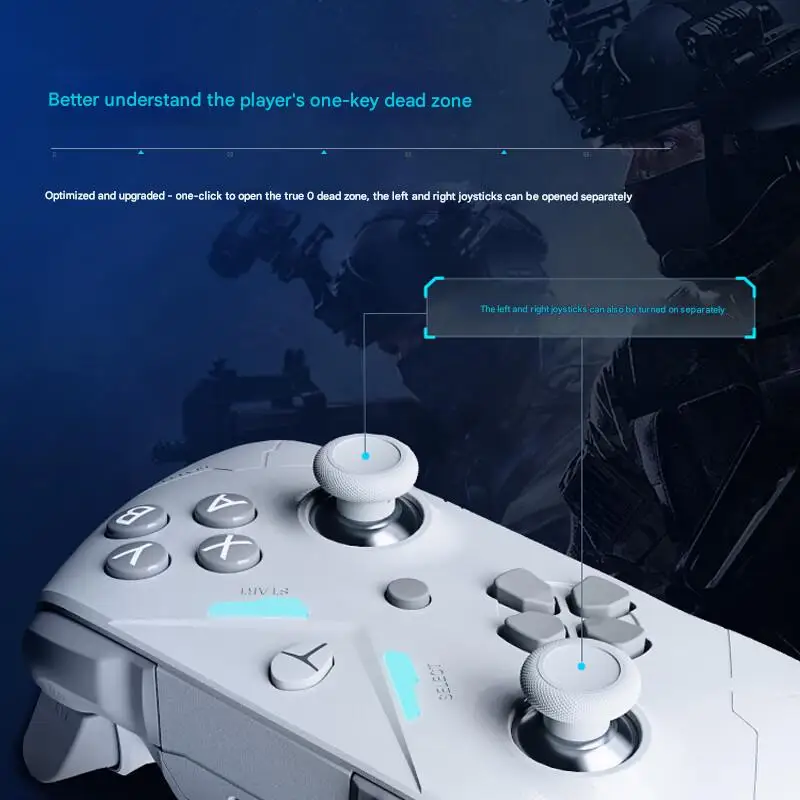 Hall Effect Trigger Gamepad｜Dual 1000Hz Polling Rate｜TMR Magnetic Joystick｜Cross-Platform Controller for PC/PS/Switch/Xbox/Mobil