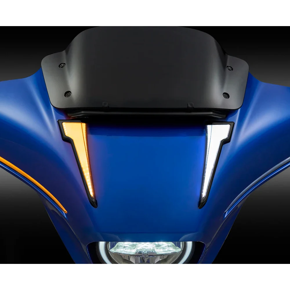 جديد دراجة نارية LED الجبهة هدية العنبر بدوره مصباح إشارة ل هارلي بجولة CVO إلكترا شارع الإنزلاق الترا 2023-2025