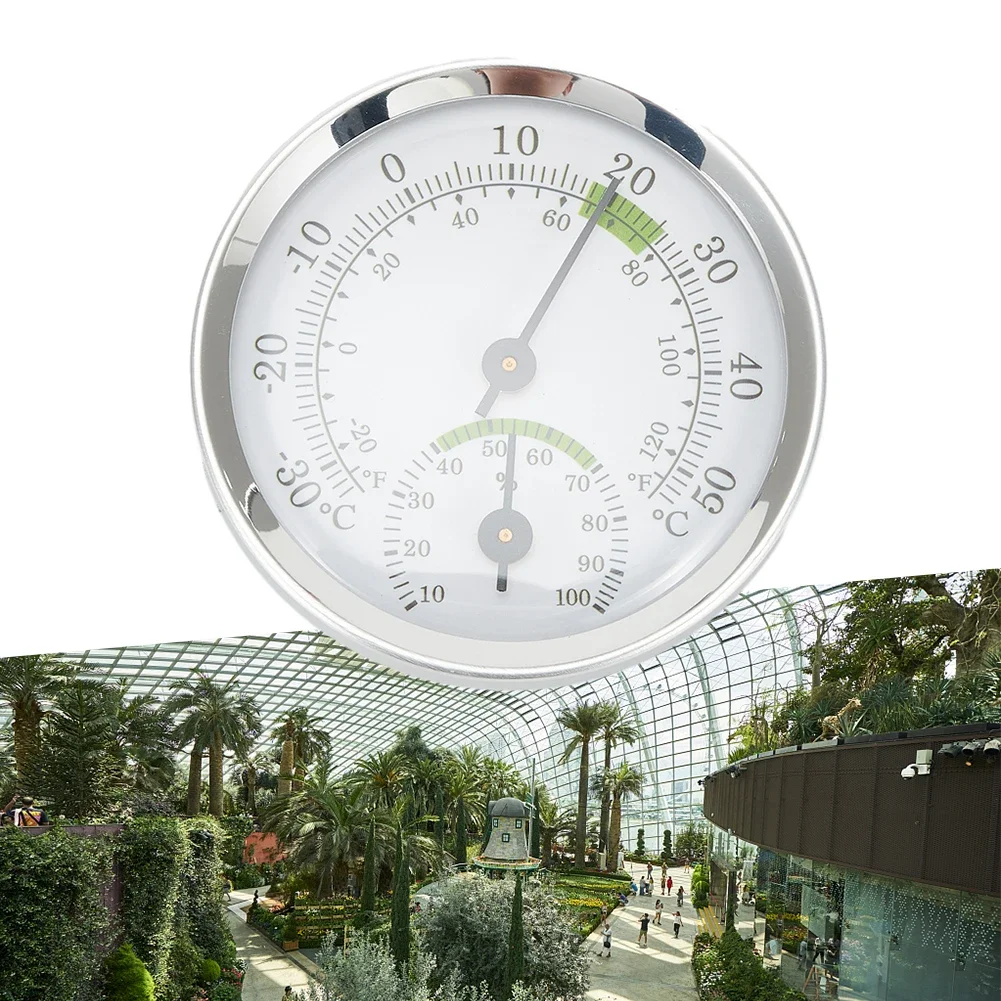 Offices Workshops Monitor Indoor Analog Thermometer Hygrometer Compact Houses Mini Household Wall Mounted Humidity